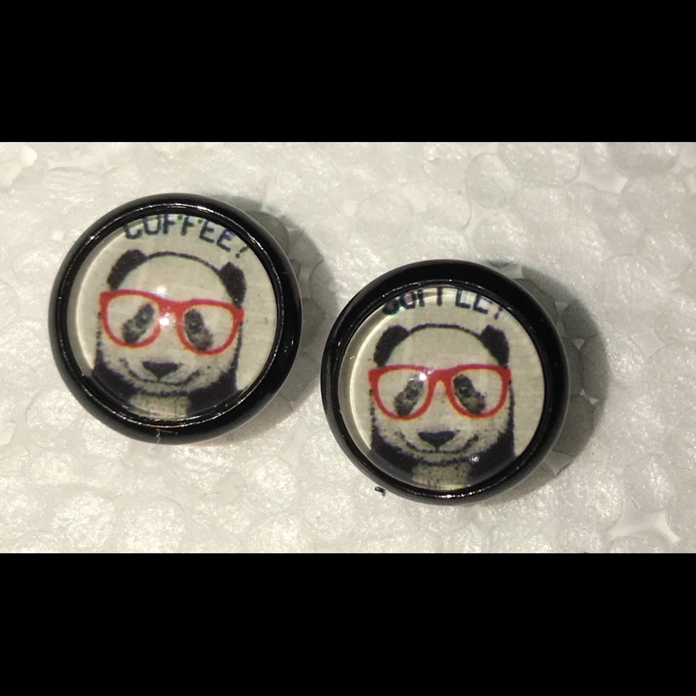Smart Panda Stud Earrings